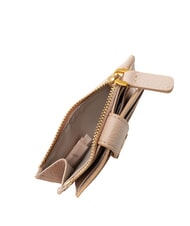 COCCINELLE DEW Porte-cartes en cuir avec porte-monnaie rosaces - Portefeuilles Femme - 4