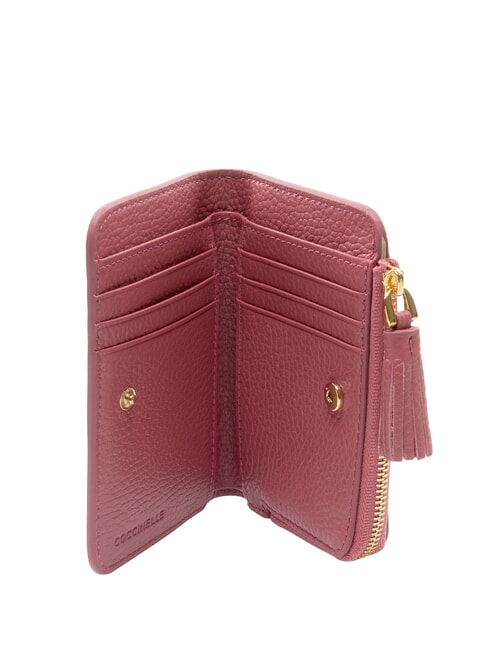 TASSEL Portefeuille en cuir grain&eacute; bois de rose - Portefeuilles Femme