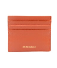 COCCINELLE KELSEY porte-cartes en cuir plat rouge grenadine - Portefeuilles Femme - 3
