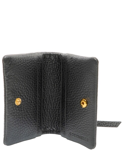 SOFTY Portefeuille en cuir Noir - Portefeuilles Femme