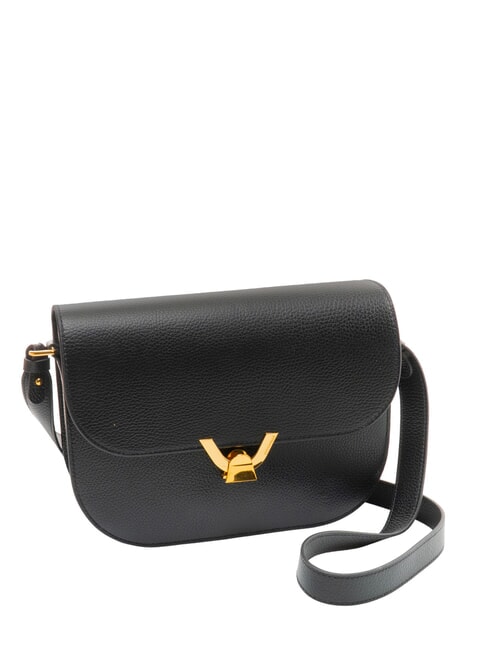 DEW Sac bandouli&egrave;re en cuir Noir - Sacs pour Femme