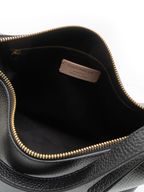 CHERRY Sac bandouli&egrave;re en cuir Noir - Sacs pour Femme