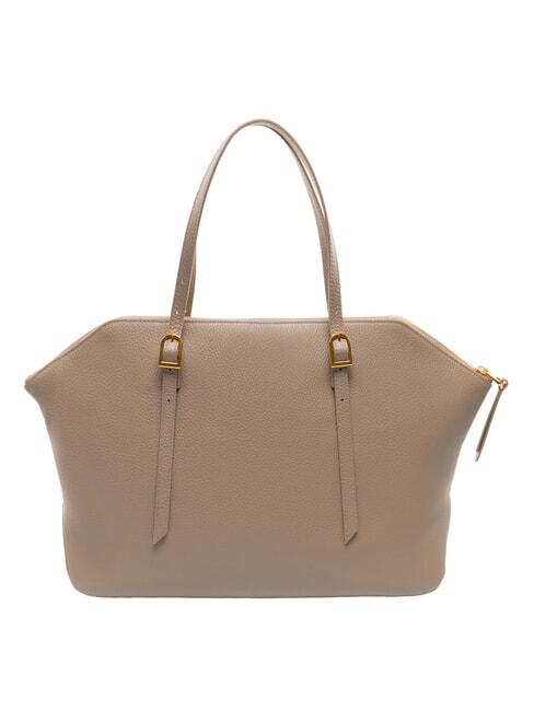 CHERRY Sac bandouli&egrave;re en cuir taupe chaud - Sacs pour Femme