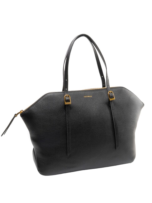 CHERRY Sac bandouli&egrave;re en cuir Noir - Sacs pour Femme