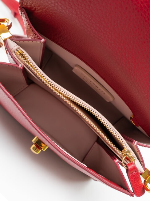 BINXIE Mini sac &agrave; main avec bandouli&egrave;re sangria - Sacs pour Femme