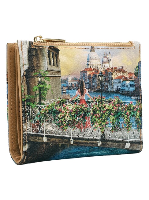 YESBAG Portefeuille imprim&eacute; canal fleuri - Portefeuilles Femme