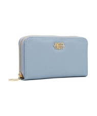 YNOT LOVERS Grand portefeuille zipp&eacute; ciel - Portefeuilles Femme - 3