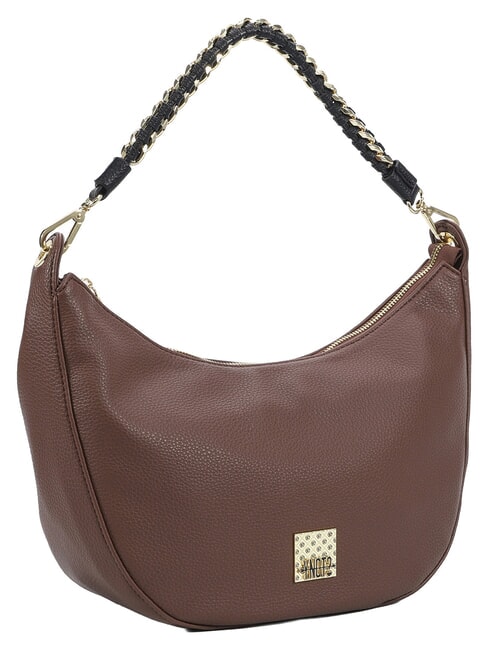 RACHEL Grand sac en forme de croissant avec bandouli&egrave;re noix - Sacs pour Femme