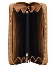 YNOT LOVERS Grand portefeuille zipp&eacute; caramel - Portefeuilles Femme - 3
