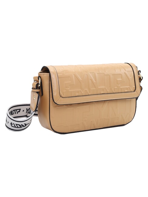 KATE Sac bandouli&egrave;re &agrave; rabat caramel - Sacs pour Femme