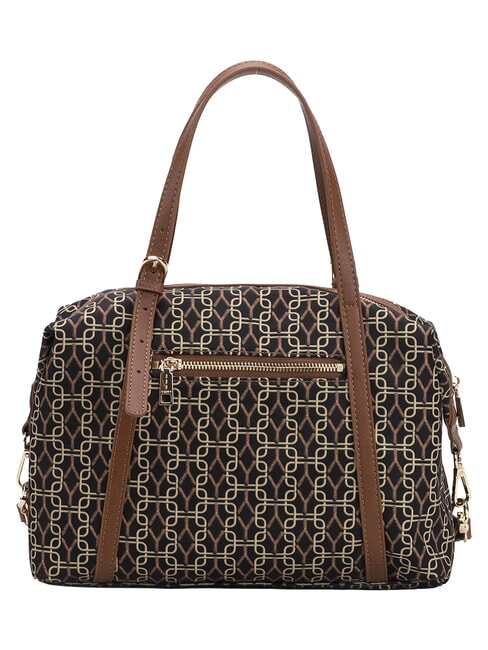 AUDREY Sac bandouli&egrave;re &agrave; logo int&eacute;gral tabac - Sacs pour Femme