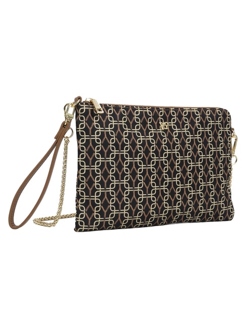 AUDREY Sac &agrave; main avec bandouli&egrave;re cha&icirc;ne tabac - Sacs pour Femme