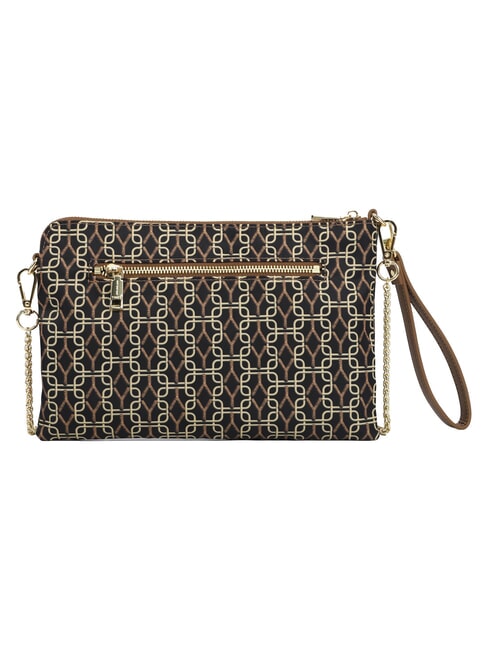 AUDREY Sac &agrave; main avec bandouli&egrave;re cha&icirc;ne tabac - Sacs pour Femme