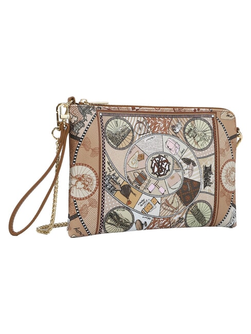 FASHIONOPOLY Pochette avec bandouli&egrave;re sable - Sacs pour Femme