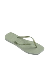 HAVAIANAS SLIM SQUARE Tongs &agrave; bout carr&eacute; vert fum&eacute;e - Chaussures Femme - 2