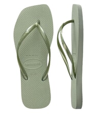 HAVAIANAS SLIM SQUARE Tongs &agrave; bout carr&eacute; vert fum&eacute;e - Chaussures Femme - 5