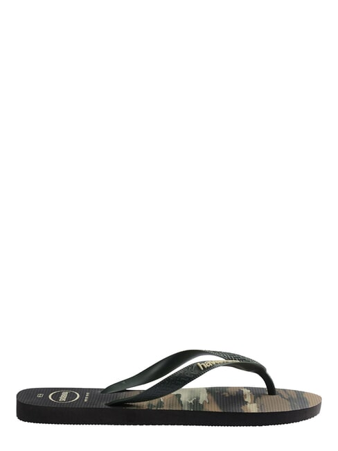 tongs TOP CAMU olive noire/verte - Chaussures unisexe