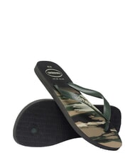 HAVAIANAS tongs TOP CAMU olive noire/verte - Chaussures unisexe - 4