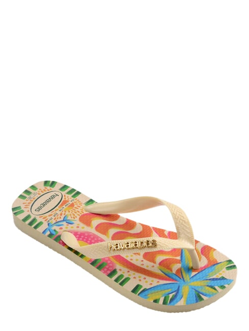 TOP BOSSA Tongs cr&egrave;me au beurre - Chaussures unisexe