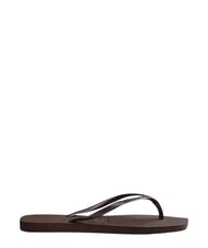 HAVAIANAS SLIM SQUARE Tongs &agrave; bout carr&eacute; fr&egrave;re sombre - Chaussures Femme - 2