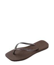 HAVAIANAS SLIM SQUARE Tongs &agrave; bout carr&eacute; fr&egrave;re sombre - Chaussures Femme - 3