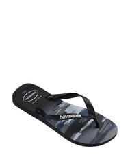 HAVAIANAS tongs TOP CAMU NOIR / BLANC - Chaussures unisexe - 3