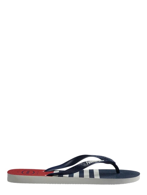 tongs TOP NAUTIQUE blanc/bleu marine/rouge apache - Chaussures Homme