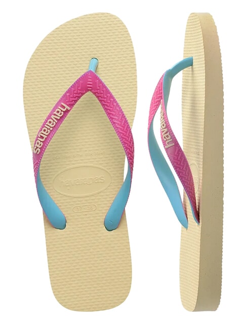 tongs TOP MIX cr&egrave;me au beurre - Chaussures unisexe