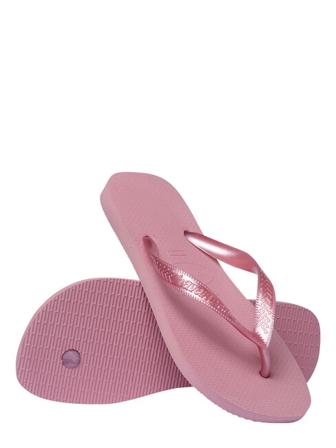 TOP SENSES Tongs roses en mousseline - Chaussures Femme