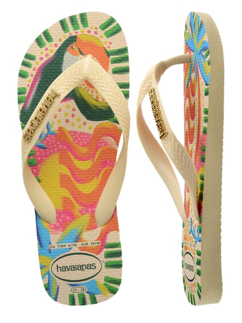 TOP BOSSA Tongs cr&egrave;me au beurre - Chaussures unisexe