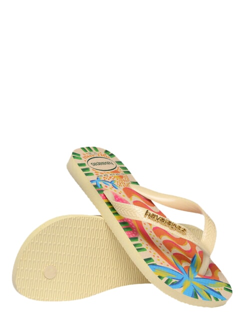 TOP BOSSA Tongs cr&egrave;me au beurre - Chaussures unisexe