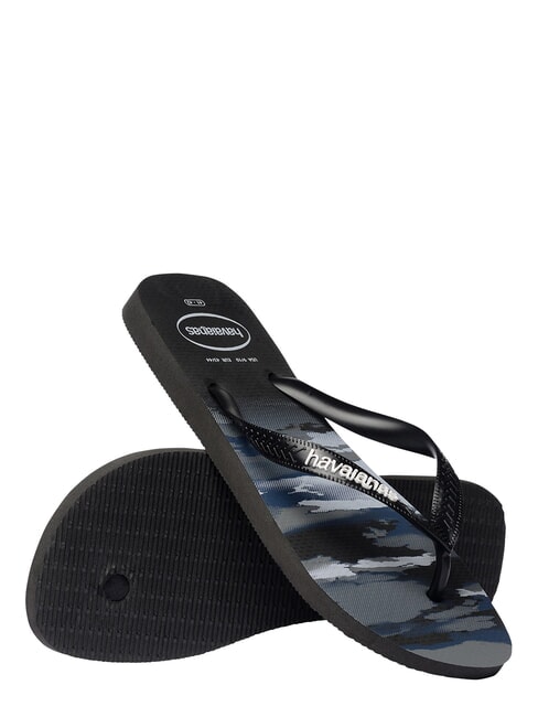 tongs TOP CAMU NOIR / BLANC - Chaussures unisexe