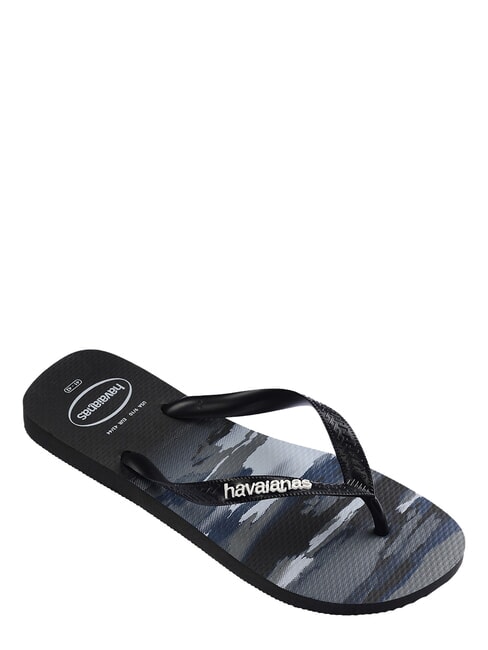 tongs TOP CAMU NOIR / BLANC - Chaussures unisexe