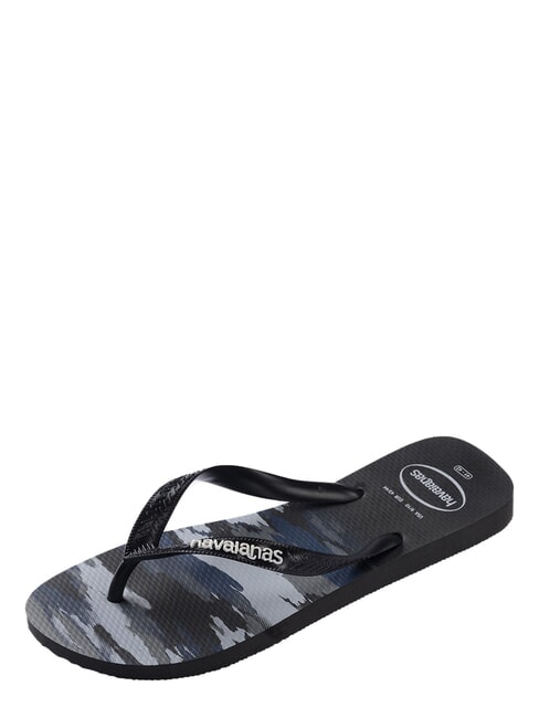 tongs TOP CAMU NOIR / BLANC - Chaussures unisexe