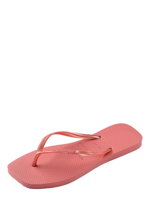 SLIM SQUARE Tongs &agrave; bout carr&eacute; argile du canyon - Chaussures Femme