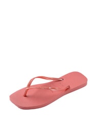 HAVAIANAS SLIM SQUARE Tongs &agrave; bout carr&eacute; argile du canyon - Chaussures Femme - 4
