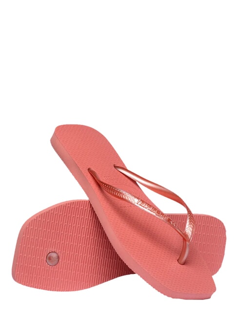 SLIM SQUARE Tongs &agrave; bout carr&eacute; argile du canyon - Chaussures Femme