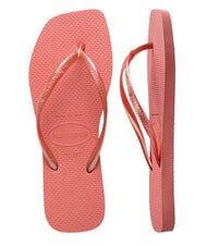 HAVAIANAS SLIM SQUARE Tongs &agrave; bout carr&eacute; argile du canyon - Chaussures Femme - 6