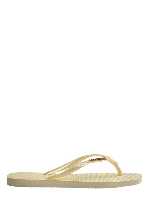 SQUARE LOGO Tongs cr&egrave;me au beurre - Chaussures Femme