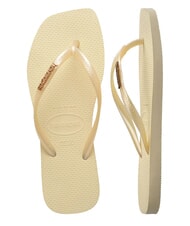 HAVAIANAS SQUARE LOGO Tongs cr&egrave;me au beurre - Chaussures Femme - 5