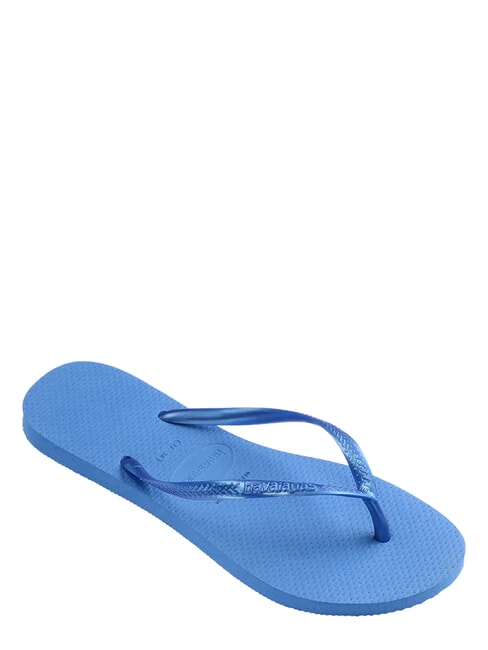 Tongs HAVAINAS SLIM bleu brillant - Chaussures Femme