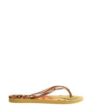 HAVAIANAS  Tongs SLIM TROPICAL bo&icirc;te jaune - Chaussures Femme - 2