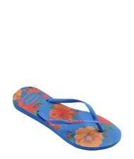 HAVAIANAS SLIM SUMMER BLISS Tongs bleu brillant - Chaussures Femme - 3