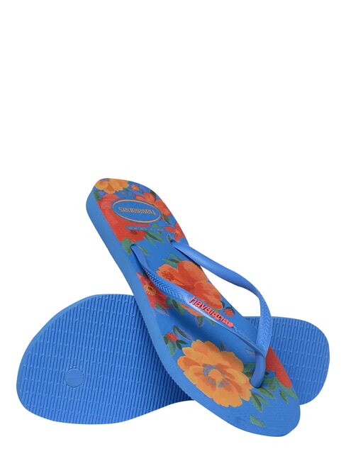 SLIM SUMMER BLISS Tongs bleu brillant - Chaussures Femme