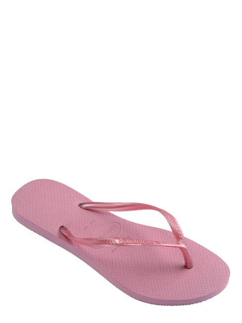 SQUARE LOGO Tongs roses en mousseline - Chaussures Femme
