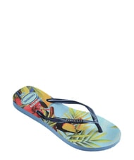 HAVAIANAS  Tongs SLIM TROPICAL bleu bleu - Chaussures Femme - 3
