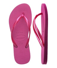 HAVAIANAS Tongs HAVAINAS SLIM gomme rose m&eacute;tallique - Chaussures Femme - 5