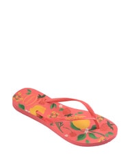 HAVAIANAS SLIM SUMMER BLISS Tongs corail tropical - Chaussures Femme - 3