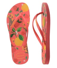 HAVAIANAS SLIM SUMMER BLISS Tongs corail tropical - Chaussures Femme - 5