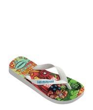 HAVAIANAS TOP MARVEL 2 Tongs BLANC / BLANC / BLEU - Chaussures de b&eacute;b&eacute; - 4